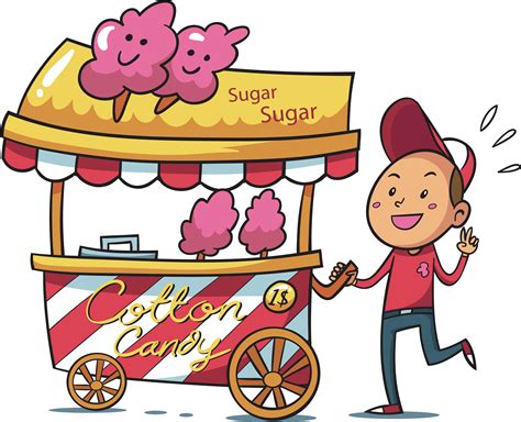 Сладкая вата вектор - фото и картинки abrakadabra.fun