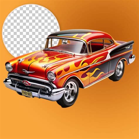 Premium PSD Chevy Hot Wheels Flames