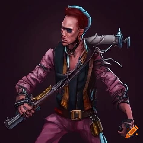 Cyberpunk Pirate With A Futuristic Flintlock On Craiyon