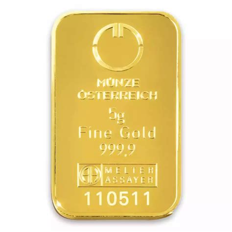 Austrian Mint Gold Bar For Sale 5 Gram Austrian Gold Bar Matador