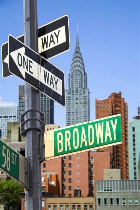 Broadway sign stock image. Image of entertainment, report - 3981585