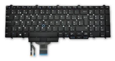 Dell Precision 3510 3520 3530 Belgian AZERTY Non Backlit Keyboard 5PTC8