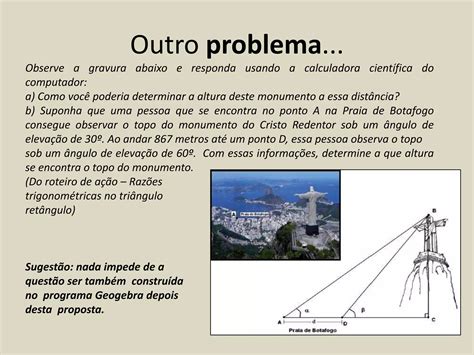 TRIGONOMETRIA NO TRIÂNGULO RETÂNGULO. - Atividades de Matemática
