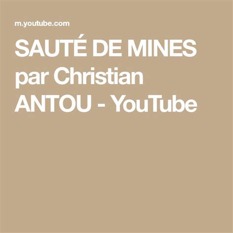 Saut De Mines Par Christian Antou Cuisine Reunionnaise Recettes De