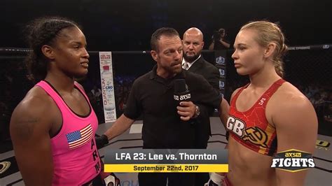 Fight of the Week: Andrea Lee vs. Jamie Thorton Full Fight MMA Video