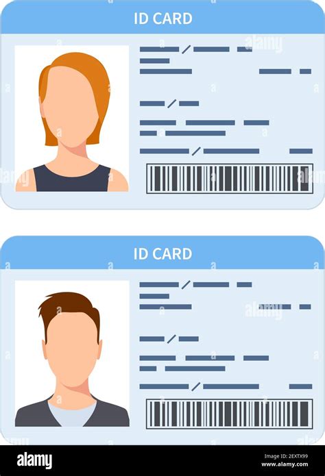 Id Card Women And Men Plastic Identification Cards Driver International License Verify