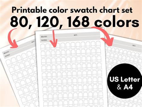 Printable Blank Color Swatch Chart