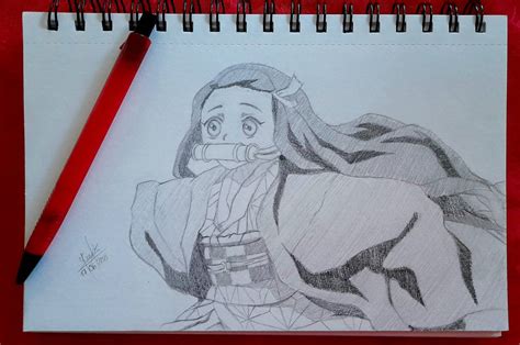 Nezuko Drawing By Ncrack On Deviantart