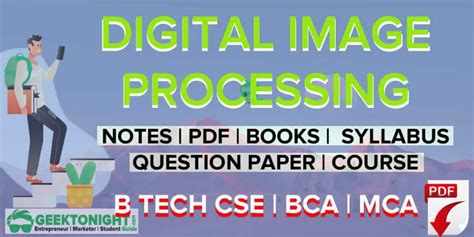 Digital Image Processing Notes PDF 2021 B Tech