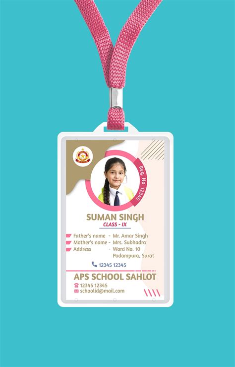 School Identity Cards, School ID Card Template CDR File », 40% OFF