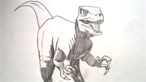 Raptor Dinosaur Drawing at GetDrawings | Free download