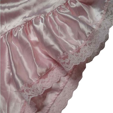 Vintage Pink Silk Teddy Lingerie Size Medium 10 With Gem