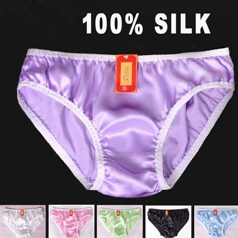 Silk Panties Women Silk Briefs Mulberry Silk Plus Sized Size Silk