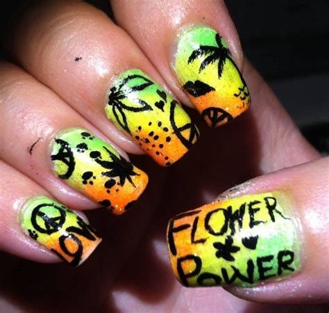 Happy Hippie Nail Designs To Boost Your Inner Soul Naildesigncode