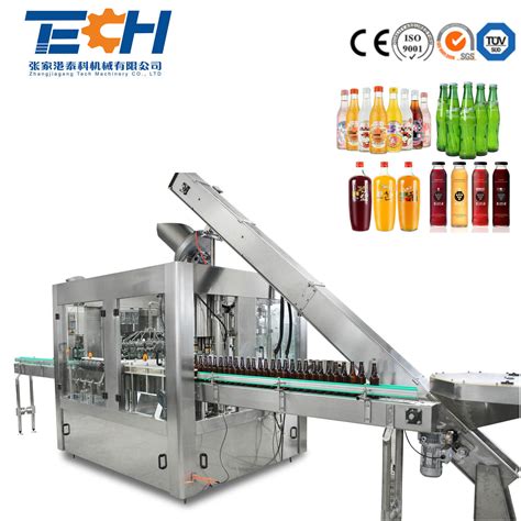 Fully New Glass Bottle Hot Drink Juice Tea Carbonated Soft Gas Drink Washing Filling Capping