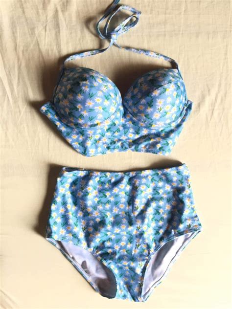 SALE Daisy Bikini Padded Two Piece Swimwear Women S Fashion Swimwear Bikinis Swimsuits On