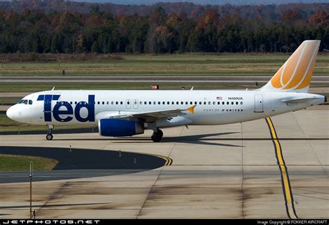 N Ua Airbus A Ted Fokker Aircraft Jetphotos