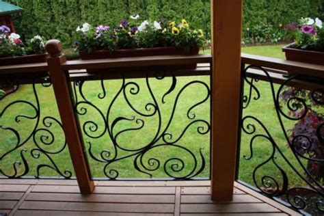 Wrought Iron Deck Railing BR205 - BC BLACKSMITH