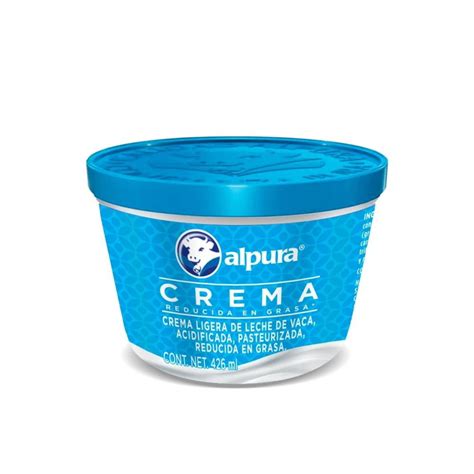 Crema Alpura Baja En Grasa De Ml Walmart