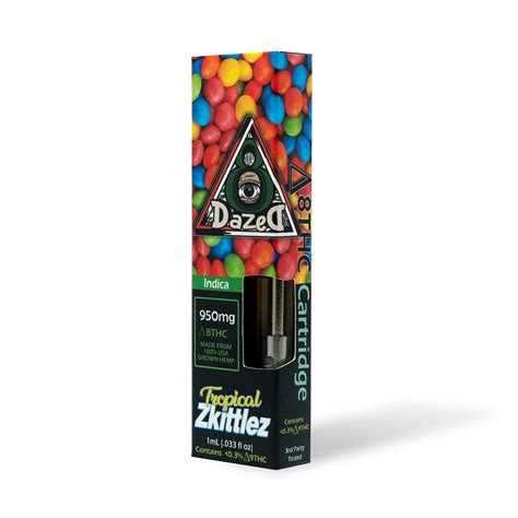 Dazed8 Tropical Zkittlez Delta 8 Thc Vape Cartridge — 1 Gram Leafly