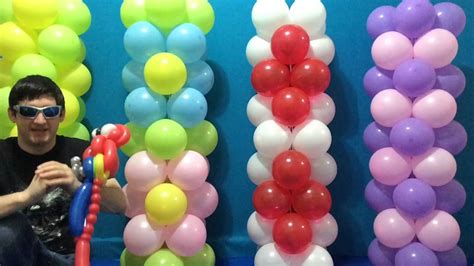 Easy Dollar Store Balloon Columns Tutorial Youtube