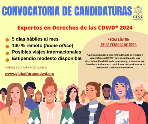 Convocatoria Global De Candidaturas Para Expertos En Derechos De Las