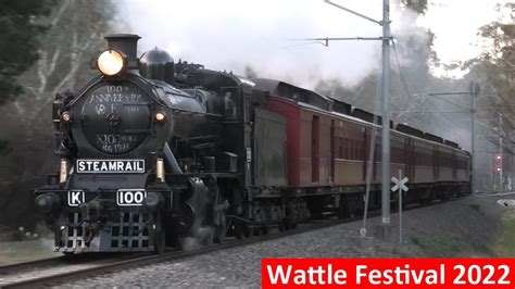 Steam Trains In The Bush Steamrail Wattle Festival Shuttles