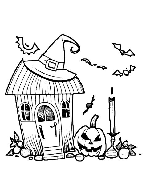 Halloween Coloring Page · Creative Fabrica