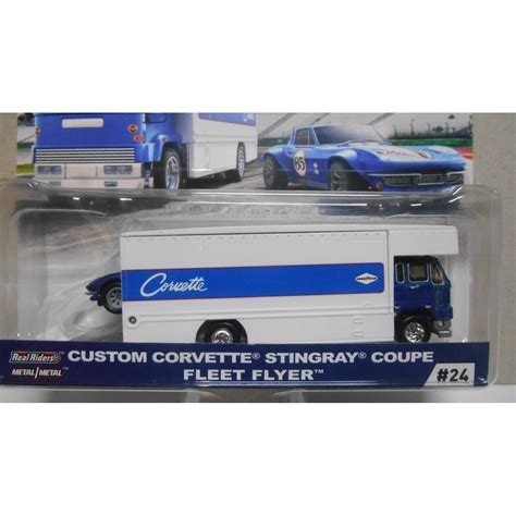 CHEVROLET CORVETTE STINGRAY FLEET FLYER TEAM TRANSPORT HOT WHEELS BCN STOCK CARS