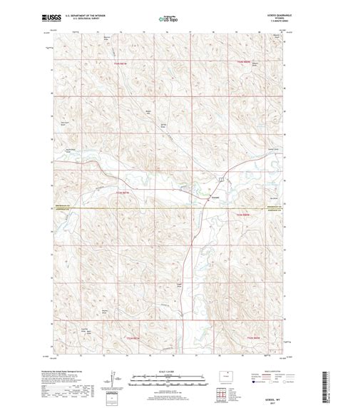 Ucross Wyoming US Topo Map – MyTopo Map Store