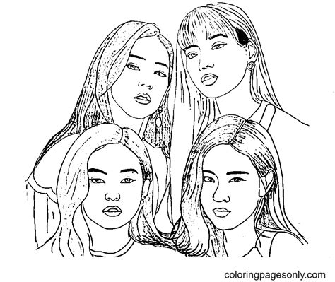 41 BlackPink Coloring Pages ColoringPagesOnly