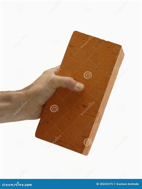 Hand Brick Stock Image Image Of Industrial Male Brick 28242375