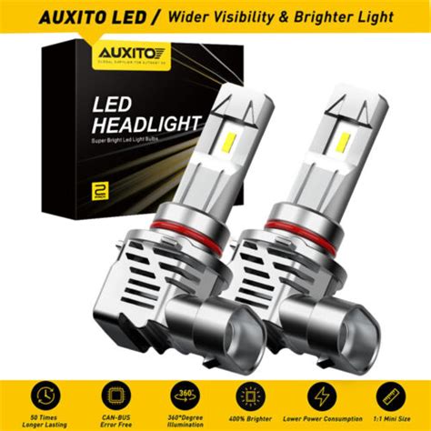 Hb Light Bulb Led Headlight Globes Kit High Low Lm Set K