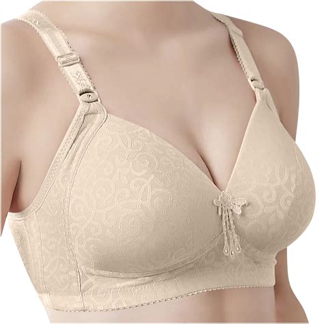 Mallwal Front Close Bras For Women Back Smoothing Bra Feature V Neck Full Figure Bra Style W 709