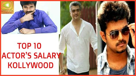 Top 10 Highest Paid Actors Kollywood Youtube