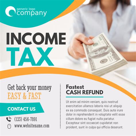 Tax Company Tax Prep Ad Instagram Image Template Postermywall