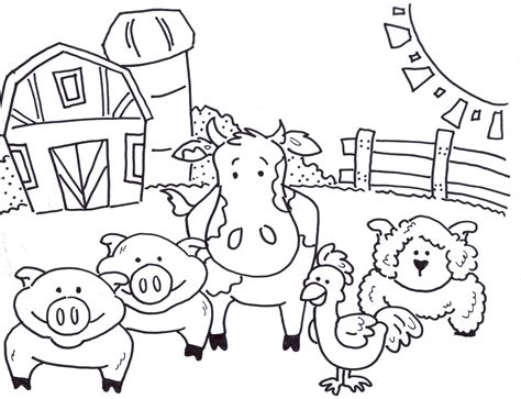 Farm Animals Coloring Pages - 100 Free Coloring Pages for Kids