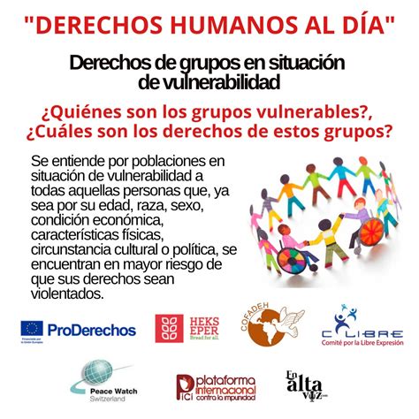 Derechos De Grupos En Situaci N De Vulnerabilidad Diario En Alta Voz