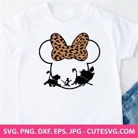 Minnie Mouse Safari Svg