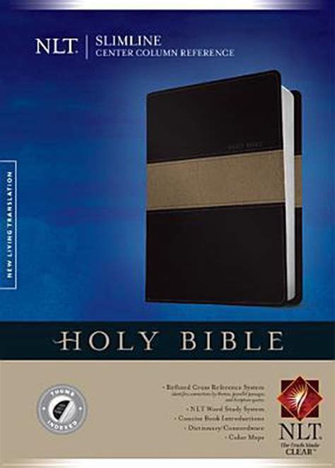 NLT Slimline Center Column Reference Bible Indexed 9781414391113