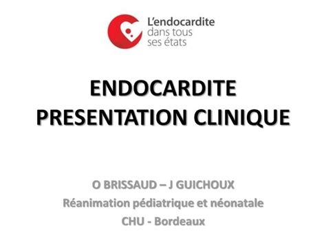 Pdf Endocardite Presentation Clinique Durack Et Al New Criteria For Diagnosis Of Infective