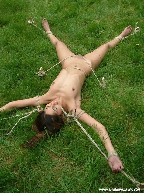 Outdoor Bondage And Domination Of Indian Fetish Pornstar Sahara Knite In Spreade Porn Pictures