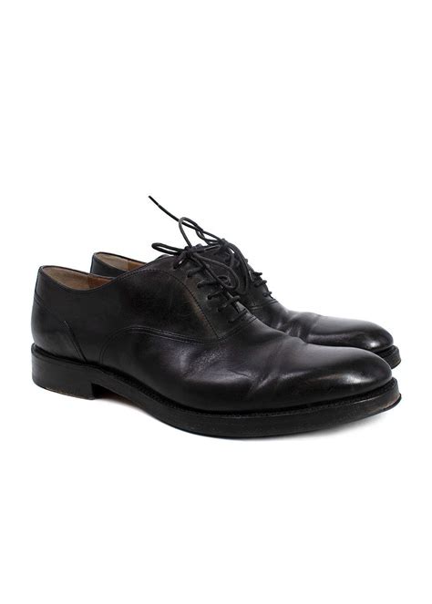 Berluti Black Leather Lace Up Derbies Hardly Ever Worn It