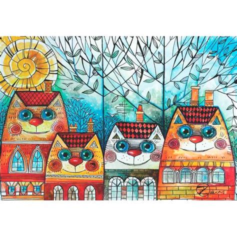 Comprar Puzzle Anatolian Ciudad De Gatos De Piezas Anatolian