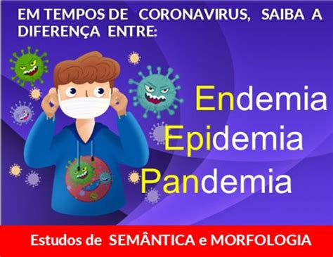 Voc Sabe A Diferen A Entre Endemia Epidemia E Pandemia