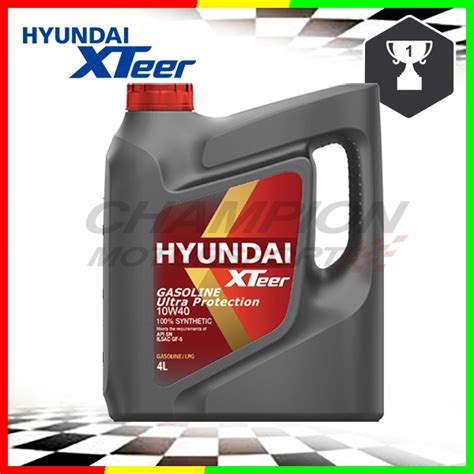 Hyundai Xteer 10w40 Fully Synthetic Ultra Protection Gasoline Engine