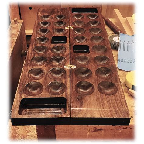 Hand Made Mancala Board By Shopdog Turnery