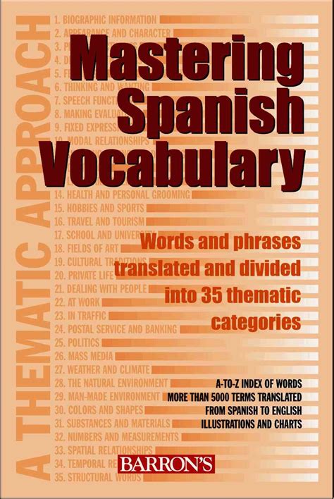 Mastering Spanish Vocabulary: A Thematic Approach (Mastering Vocabulary ... 