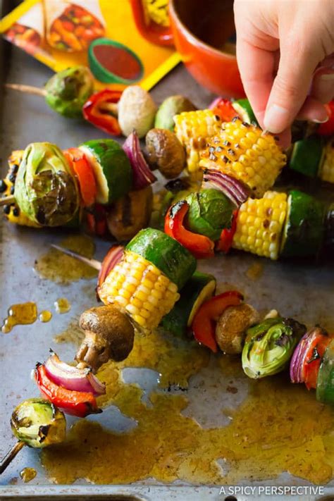 Grilled Vegetable Kabobs With Fajita Butter A Spicy Perspective