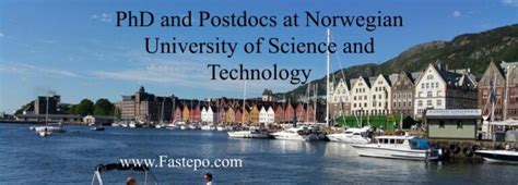 Fully Funded Phd And Postdoc Vacancies At Norwegian University Of